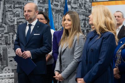 Rzeszów, 26.11.2022 r., Zdjęcie z konferencji dotyczącej uruchamiania programu, który umożliwia finansowanie procedury in vitro w Rzeszowie. | Fot. Grzegorz Bukała/ UM Rzeszowa